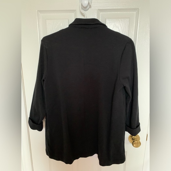 Rachel Roy Black Blazer Coatigan With Pockets - Picture 4 of 6